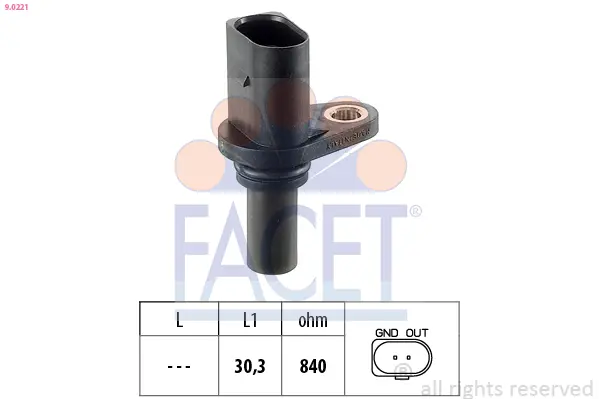 Датчик обороти, авт. скоростна кутия FACET