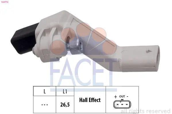 импулсен датчик, колянов вал FACET               