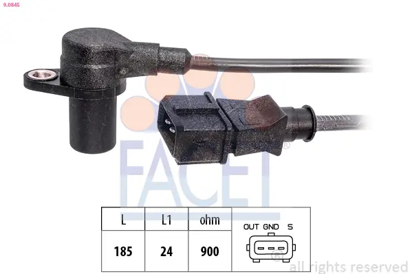 импулсен датчик, колянов вал FACET               