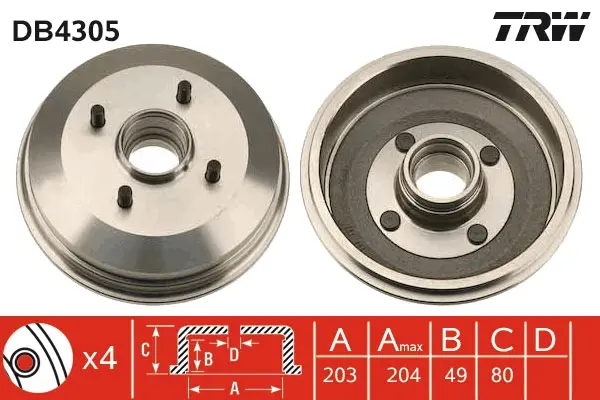 спирачен барабан TRW                 