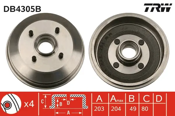 спирачен барабан TRW                 