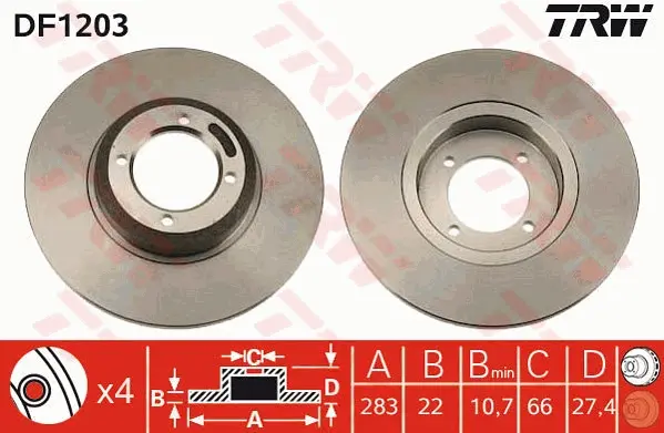 спирачен диск TRW                 