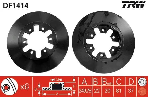 спирачен диск TRW                 
