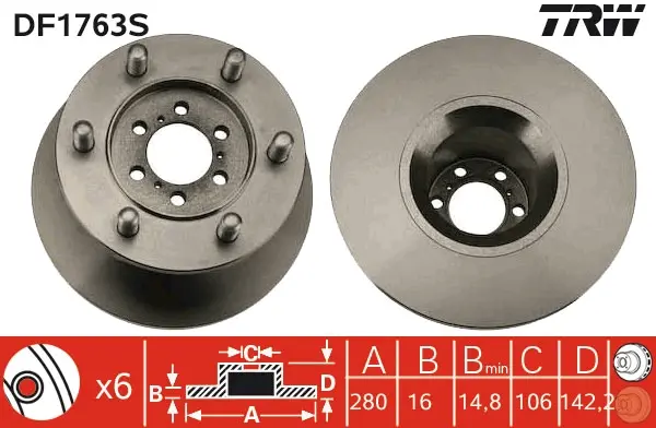 спирачен диск TRW                 