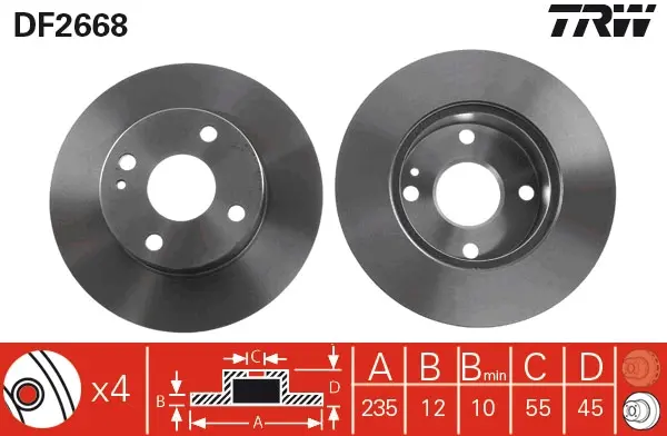 спирачен диск TRW                 