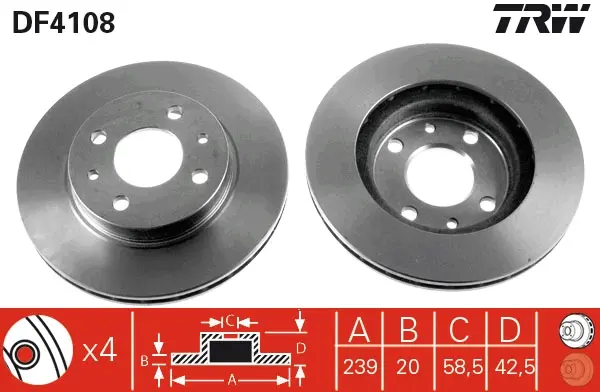 спирачен диск TRW                 
