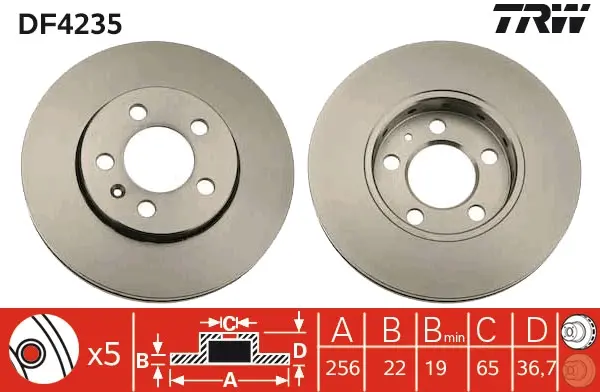 спирачен диск TRW                 