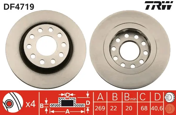спирачен диск TRW                 