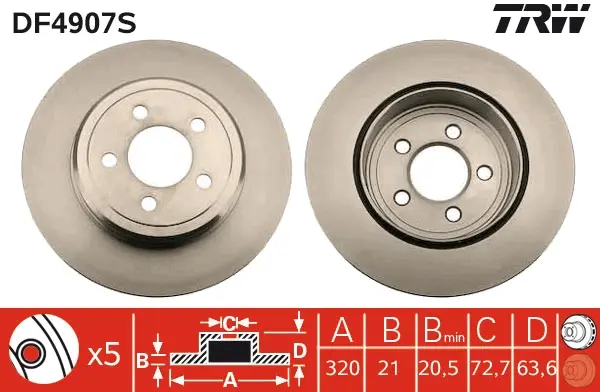спирачен диск TRW                 