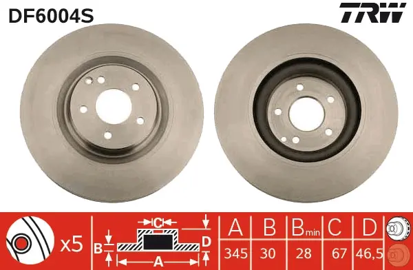 спирачен диск TRW                 