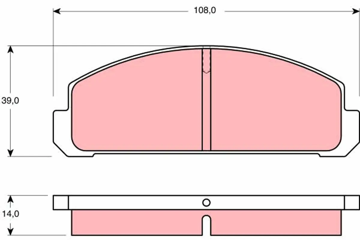 комплект спирачно феродо, дискови спирачки TRW                 
