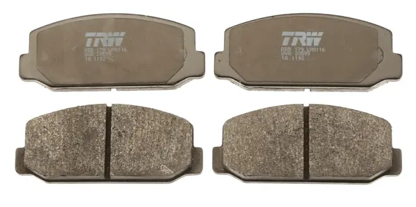 комплект спирачно феродо, дискови спирачки TRW                 