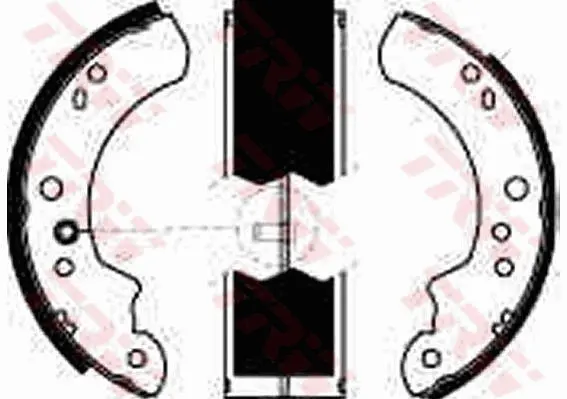 комплект спирачна челюст TRW                 