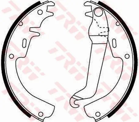 комплект спирачна челюст TRW                 