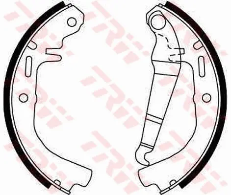 комплект спирачна челюст TRW                 