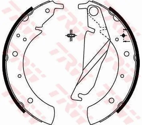 комплект спирачна челюст TRW                 