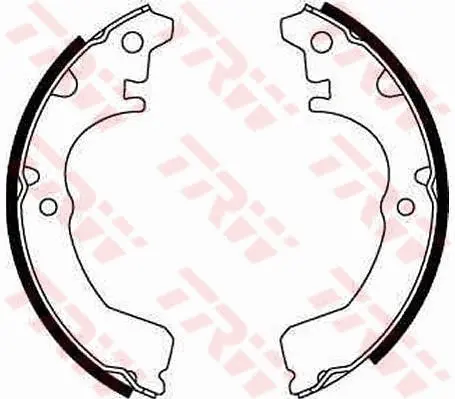 комплект спирачна челюст TRW                 
