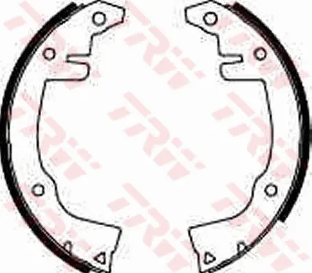 комплект спирачна челюст TRW                 