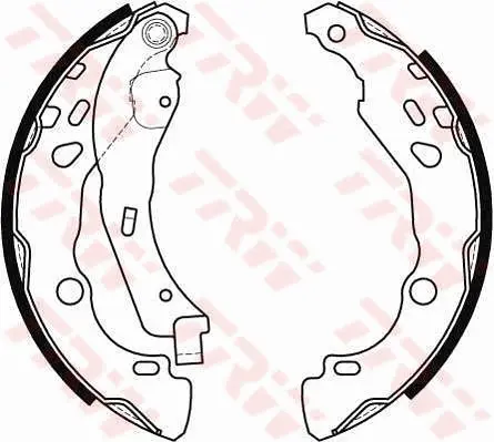 комплект спирачна челюст TRW                 