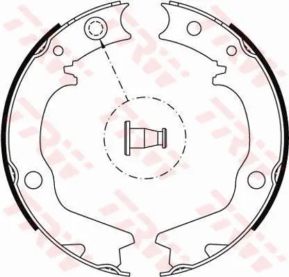 комплект спирачна челюст, ръчна спирачка TRW                 