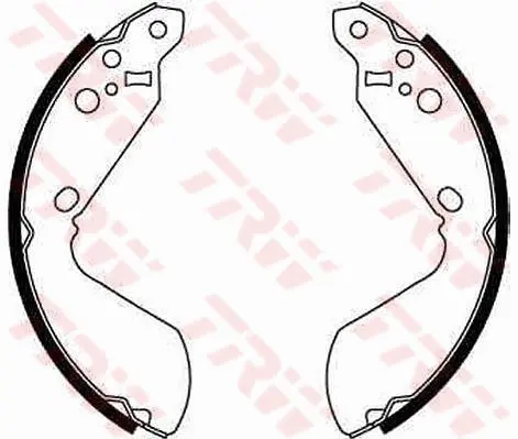 комплект спирачна челюст TRW                 