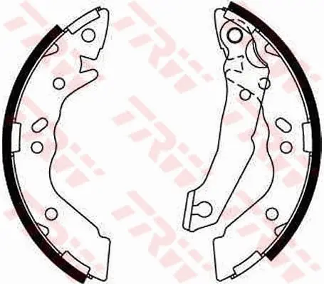 комплект спирачна челюст TRW                 