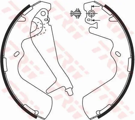 комплект спирачна челюст TRW                 