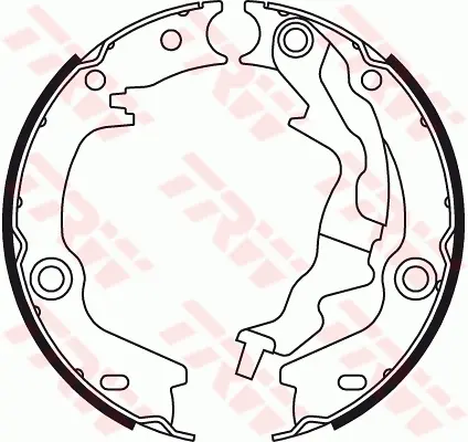 комплект спирачна челюст, ръчна спирачка TRW                 