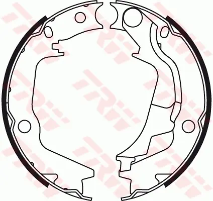комплект спирачна челюст, ръчна спирачка TRW                 
