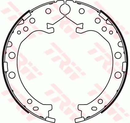 комплект спирачна челюст, ръчна спирачка TRW                 