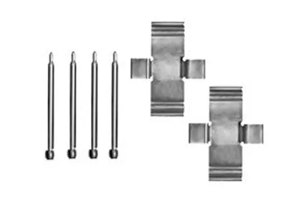 комплект принадлежности, дискови накладки TRW                 