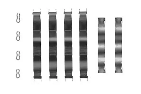 комплект принадлежности, дискови накладки TRW                 