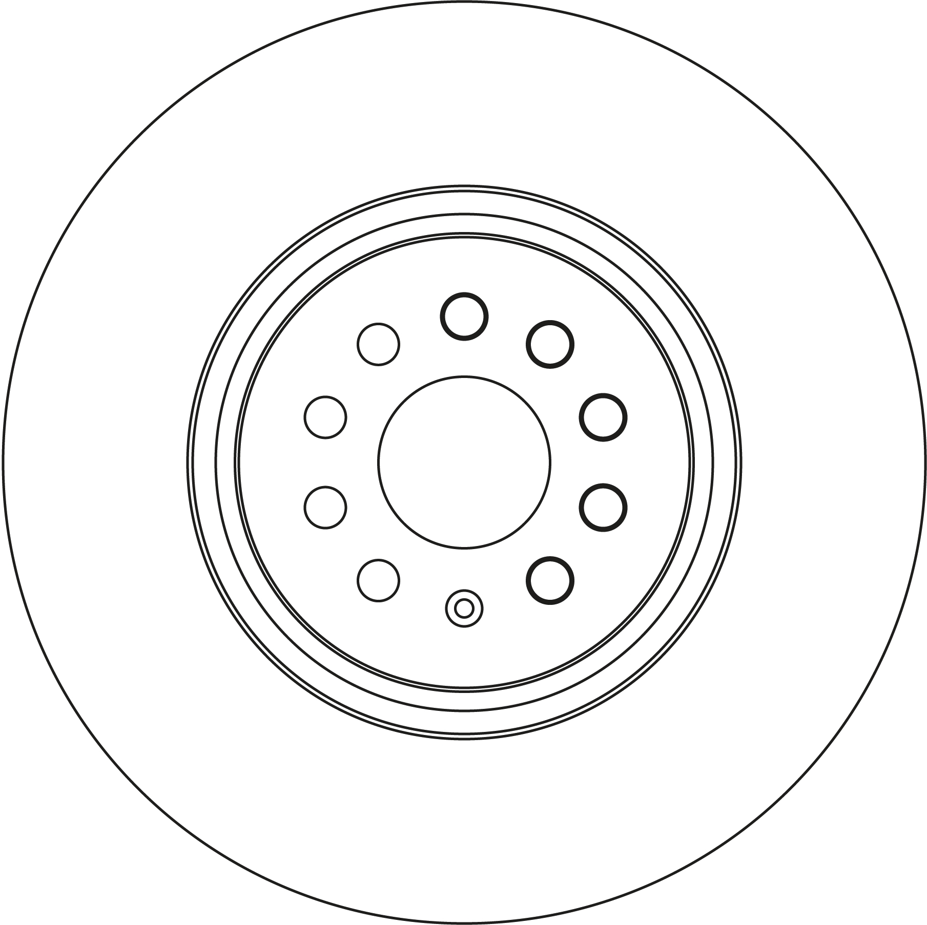 TRW SINGLE , спирачен диск TRW