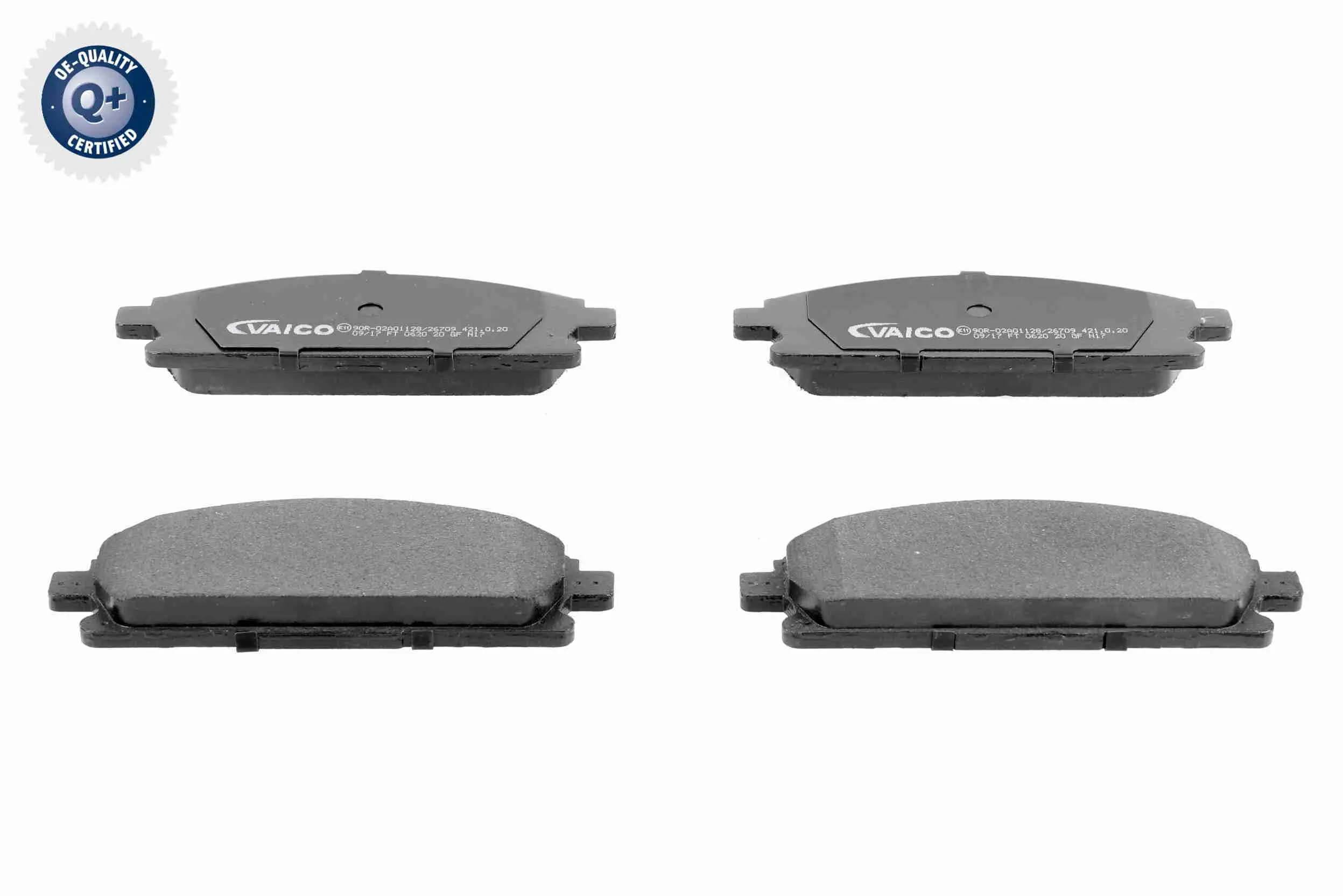 комплект спирачно феродо, дискови спирачки VAICO               