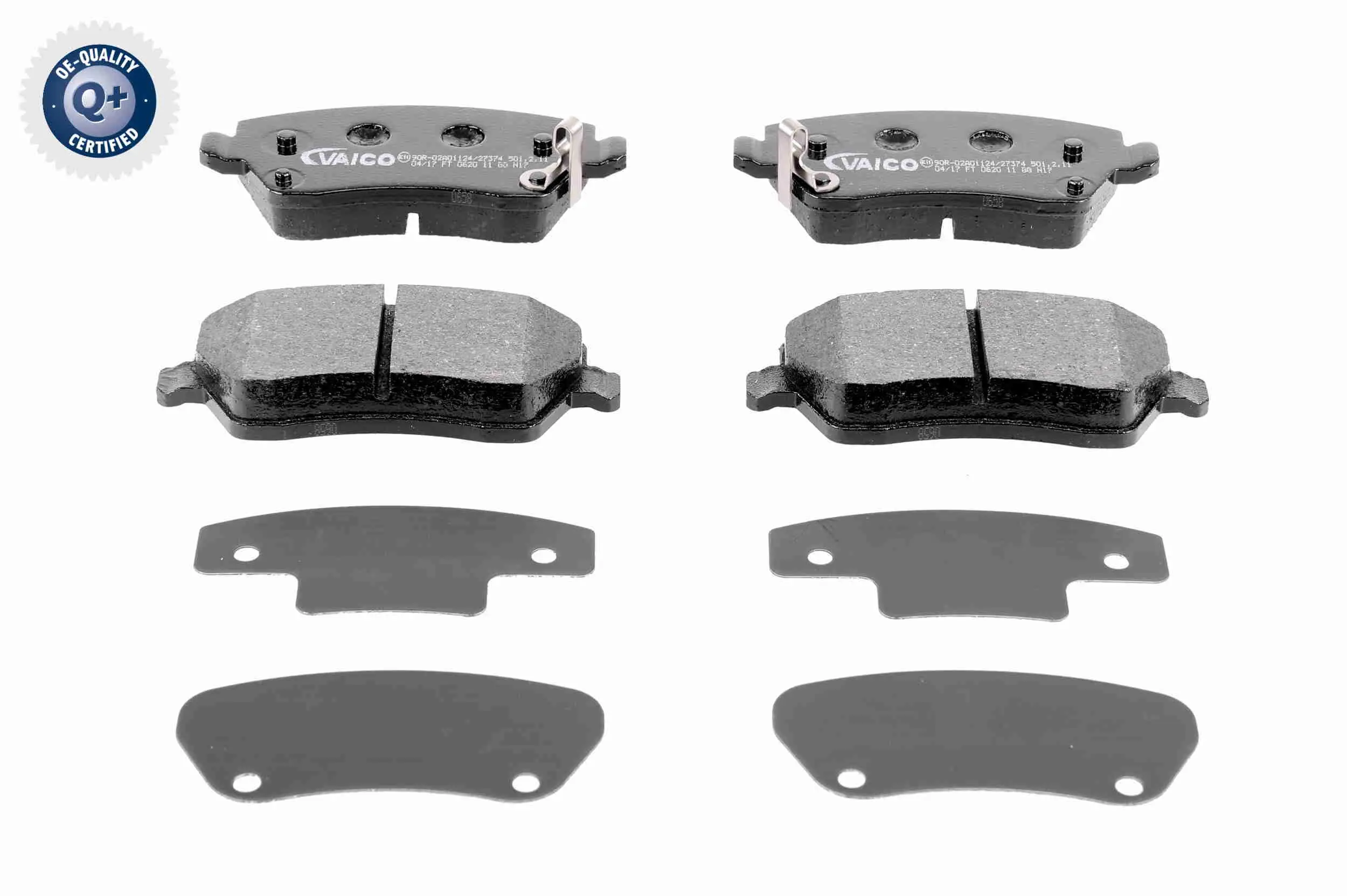 комплект спирачно феродо, дискови спирачки VAICO               