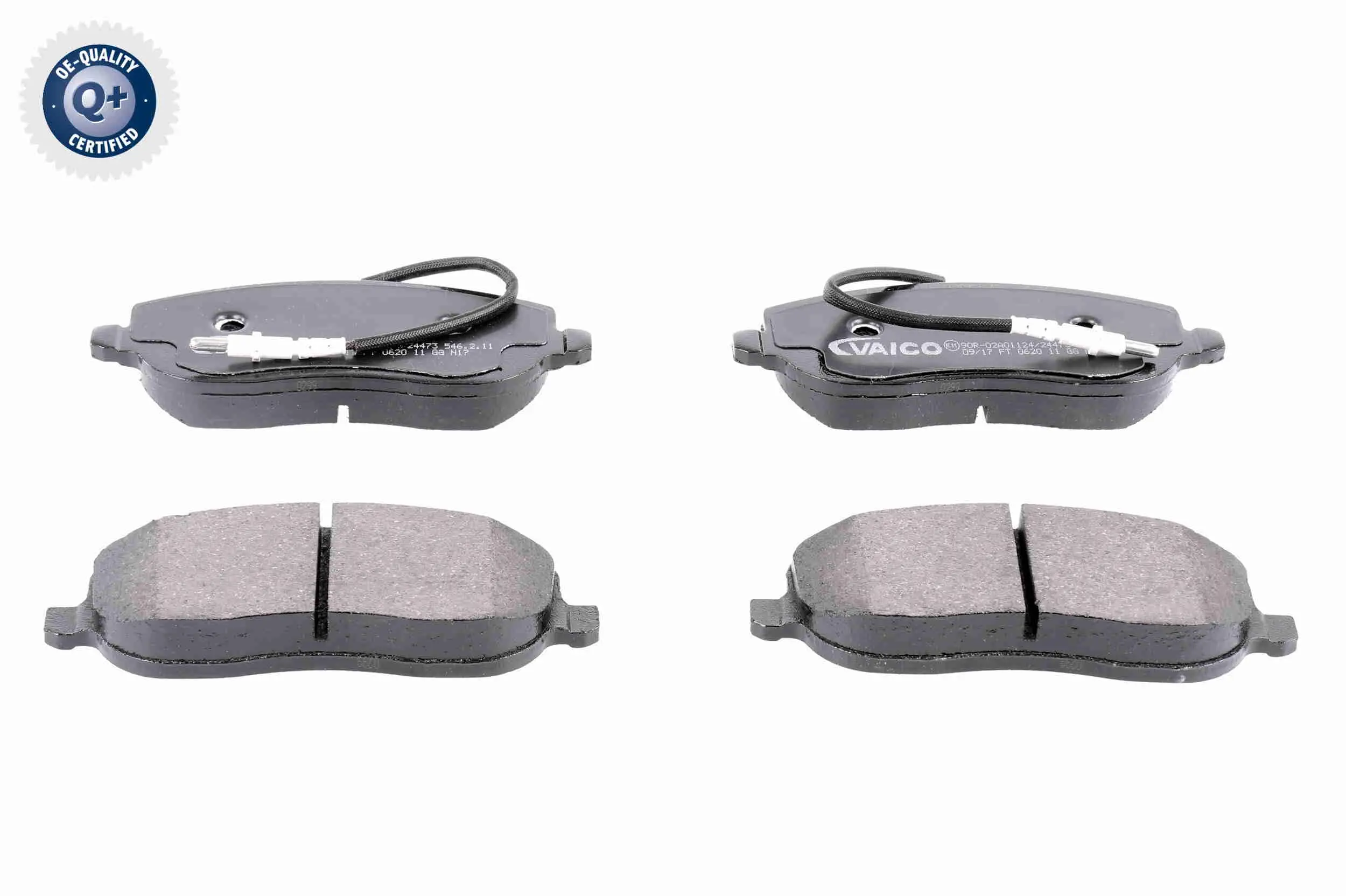 комплект спирачно феродо, дискови спирачки VAICO               