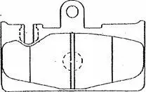 комплект спирачно феродо, дискови спирачки AISIN               