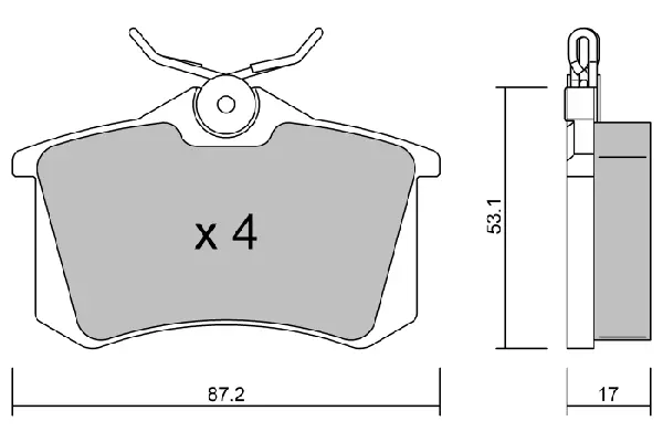 Накладки за Volkswagen GOLF IV Cabriolet (1E7) 1.8 BPPE-2002 AISIN               