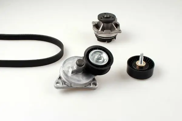 водна помпа - комплект пистови ремъци клиновидно оребряване HEPU                