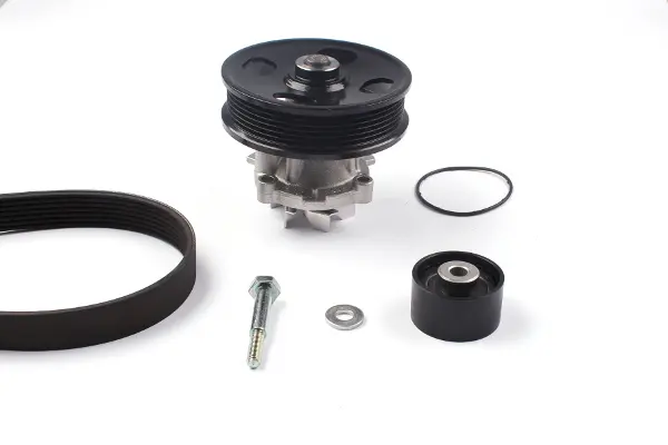 водна помпа - комплект пистови ремъци клиновидно оребряване HEPU                