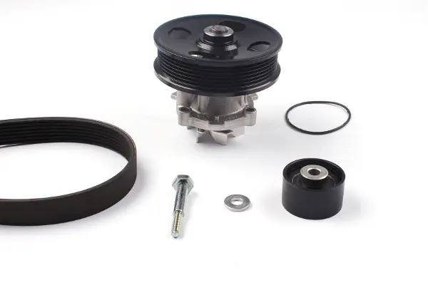 водна помпа - комплект пистови ремъци клиновидно оребряване HEPU                