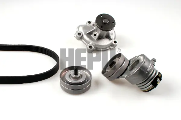 водна помпа - комплект пистови ремъци клиновидно оребряване HEPU                