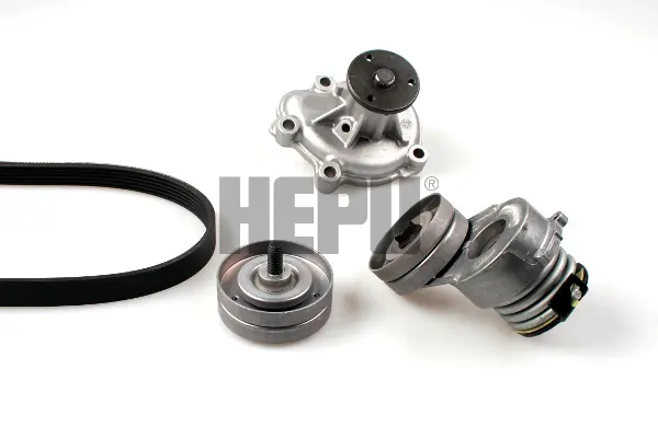 водна помпа - комплект пистови ремъци клиновидно оребряване HEPU                