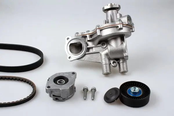 водна помпа - комплект пистови ремъци клиновидно оребряване HEPU                