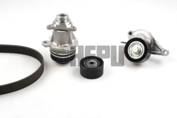 водна помпа - комплект пистови ремъци клиновидно оребряване HEPU                