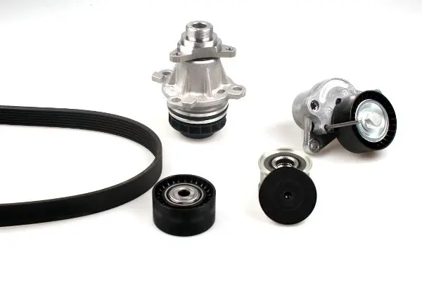 водна помпа - комплект пистови ремъци клиновидно оребряване HEPU                