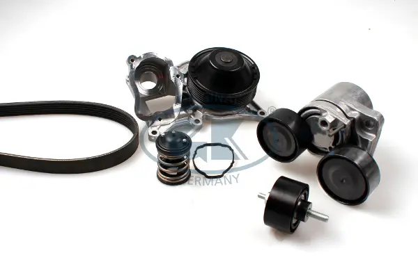 водна помпа - комплект пистови ремъци клиновидно оребряване GK                  