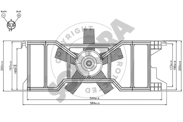 вентилатор, охлаждане на двигателя SOMORA              