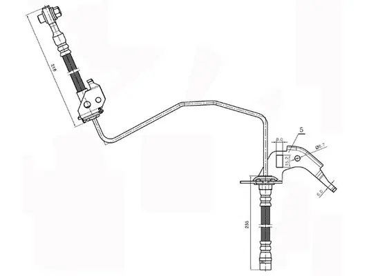 спирачен маркуч NATIONAL            