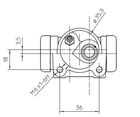 спирачно цилиндърче на колелото NATIONAL            